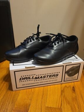 Drill Masters Black Lace-Up Marching Shoes Oxfords Men / Women